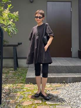 「アイテム（ワンピース/ドレス）」を使った、mikkoさん（レディース・161cm）の夏コーディネート
