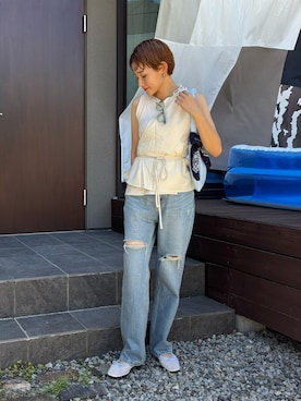 「アイテム（アクセサリー）」を使った、mikkoさん（レディース・161cm・30代）の夏コーディネート