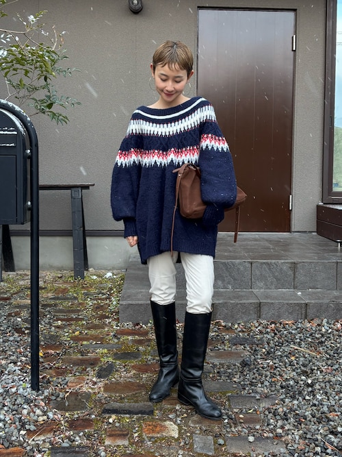 セール】【eL】3G Fair Isle Pullover/588096（ニット/セーター）｜eL