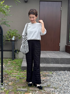 「アイテム（イヤリング）」を使った、mikkoさん（レディース・161cm・30代）の秋コーディネート