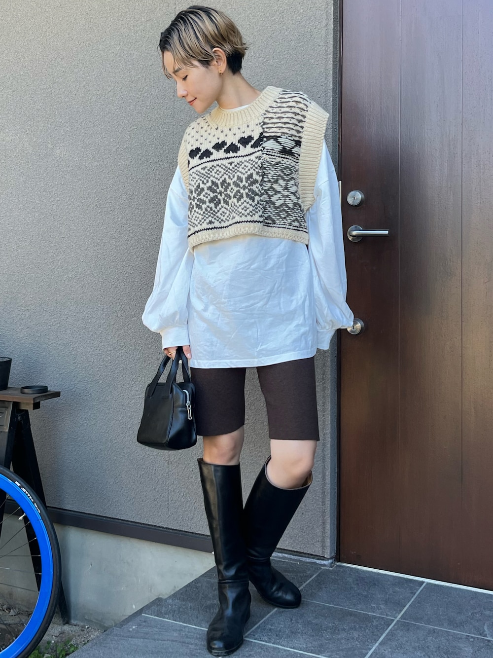 jane smith フェアアイル ショートニットベスト JANE SMITH＞フェアアイル ショートニットベスト