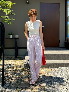 「アイテム（リング）」を使った、mikkoさん（レディース・161cm）の夏コーディネート