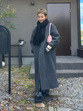 「アイテム（ジャケット/アウター）」を使った、mikkoさん（レディース・161cm）の冬コーディネート