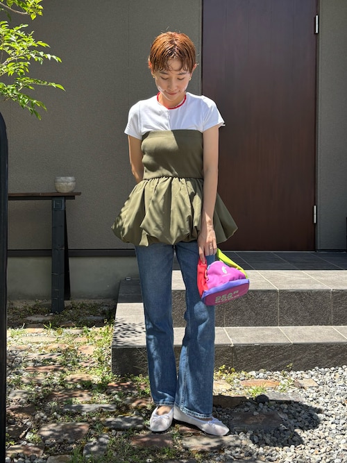 WOMEN【Hanes for BIOTOP】TRIBLEND CROPPED T-SHIRTS 2P (SOLID