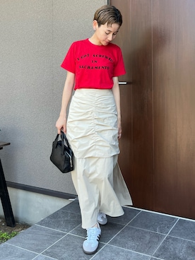「null.（ヌル）のアイテム」を使った、mikkoさん（レディース・161cm）の夏コーディネート