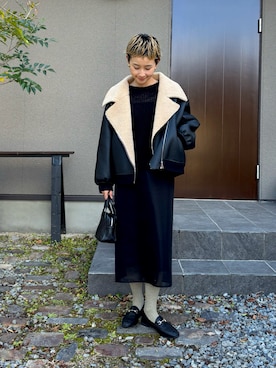 「アイテム（アクセサリー）」を使った、mikkoさん（レディース・161cm）の冬コーディネート