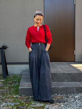「CENE（セネ）のアイテム」を使った、mikkoさん（レディース・161cm）の秋コーディネート