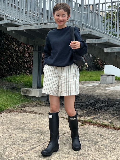 BARBOUR  レインブーツUK5 ブラックロング 2024AW新作 Barbour バブアー レインシューズ アウトドア
