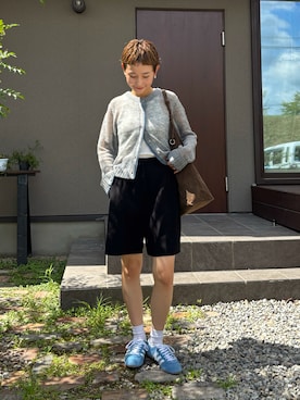 「アイテム（イヤリング）」を使った、mikkoさん（レディース・161cm）の秋コーディネート