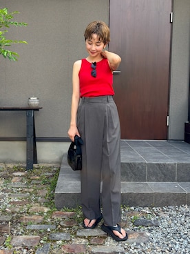 「アイテム（サンダル）」を使った、mikkoさん（レディース・161cm・30代）の夏コーディネート