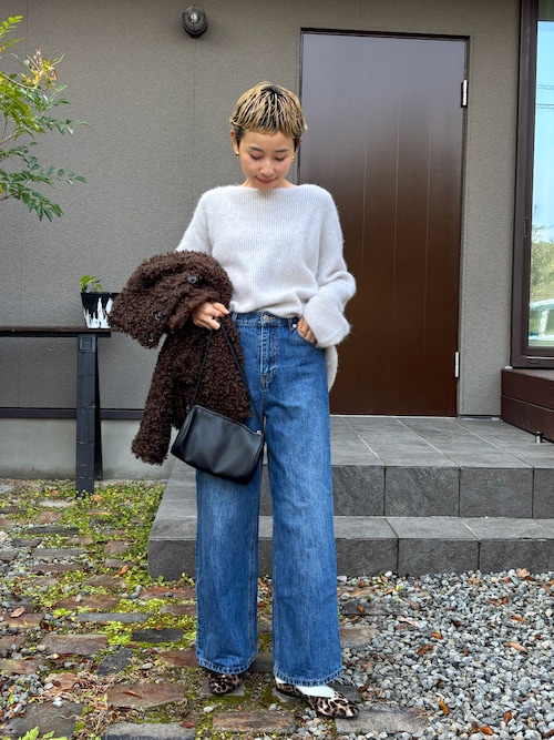 フォックスウールボリュームスリーブニット（ニット/セーター）｜SALON