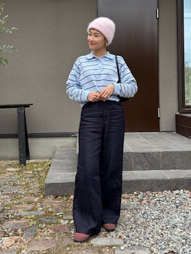 「PUAL CE CIN（ピュアルセシン）のアイテム」を使った、mikkoさん（レディース・161cm）の冬コーディネート