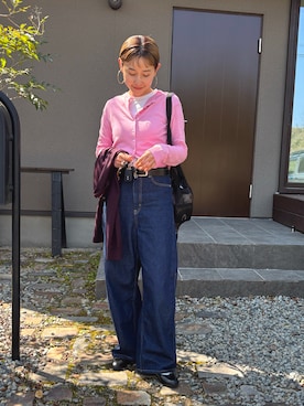 「TODAYFUL（トゥデイフル）のアイテム」を使った、mikkoさん（レディース・161cm）の春コーディネート