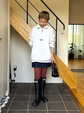 「Lee（リー）のアイテム」を使った、mikkoさん（レディース・161cm）の冬コーディネート