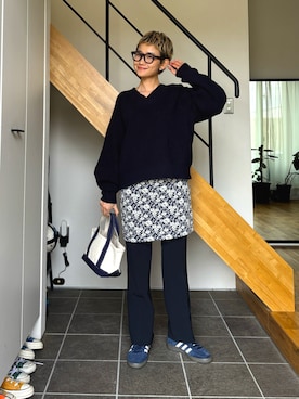 「L.L.Bean（エルエルビーン）のアイテム」を使った、mikkoさん（レディース・161cm）の冬コーディネート