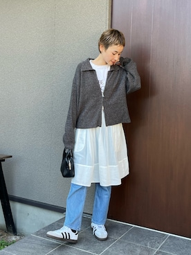 「CEMONEMO（セモネモ）のアイテム」を使った、mikkoさん（レディース・161cm）の秋コーディネート