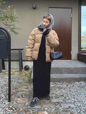 「アイテム（バッグ）」を使った、mikkoさん（レディース・161cm）の冬コーディネート