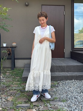 「アイテム（ワンピース/ドレス）」を使った、mikkoさん（レディース・161cm・30代）の夏コーディネート