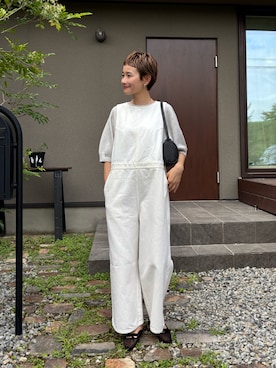 「アイテム（オールインワン・サロペット）」を使った、mikkoさん（レディース・161cm・30代）の秋コーディネート