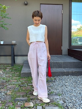 「アイテム（スニーカー）」を使った、mikkoさん（レディース・161cm・30代）の夏コーディネート