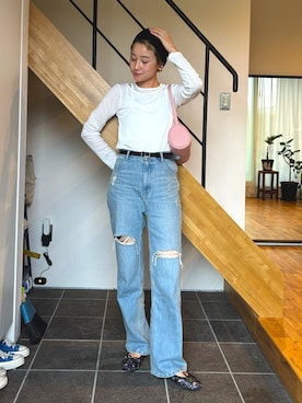 「PUAL CE CIN（ピュアルセシン）のアイテム」を使った、mikkoさん（レディース・161cm）の夏コーディネート
