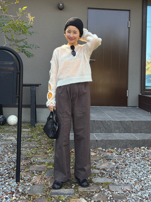 leinwande（ラインヴァンド） ニット セーター Open Cable Sweater