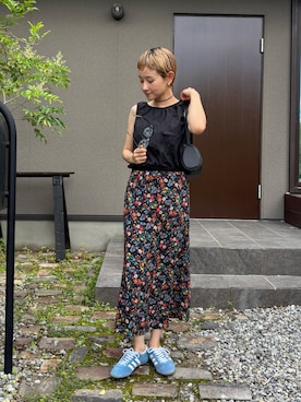 「アイテム（チョーカー）」を使った、mikkoさん（レディース・161cm）の夏コーディネート