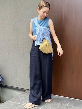 「SHENERY（シーナリー）のアイテム」を使った、mikkoさん（レディース・161cm）の夏コーディネート