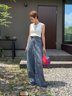 mikkoさん（骨格ナチュラル・レディース・161cm）の夏コーディネート