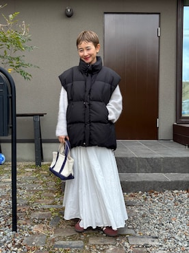 「CENE（セネ）のアイテム」を使った、mikkoさん（レディース・161cm）の冬コーディネート