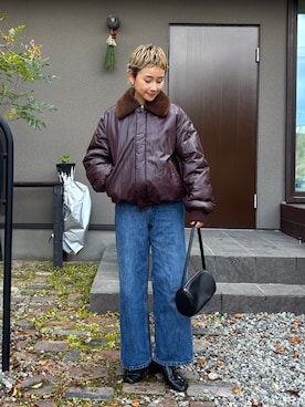 「FREAK'S STORE（フリークスストア）のアイテム」を使った、mikkoさん（レディース・161cm）の冬コーディネート