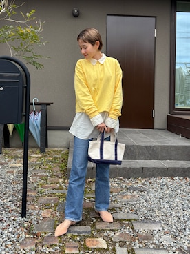 「L.L.Bean（エルエルビーン）のアイテム」を使った、mikkoさん（レディース・161cm）の春コーディネート