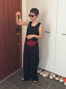「NOMINE（ノミネ）のアイテム」を使った、mikkoさん（レディース・161cm）の夏コーディネート