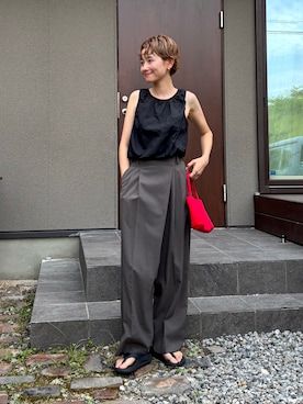 「アイテム（アクセサリー）」を使った、mikkoさん（レディース・161cm）の夏コーディネート