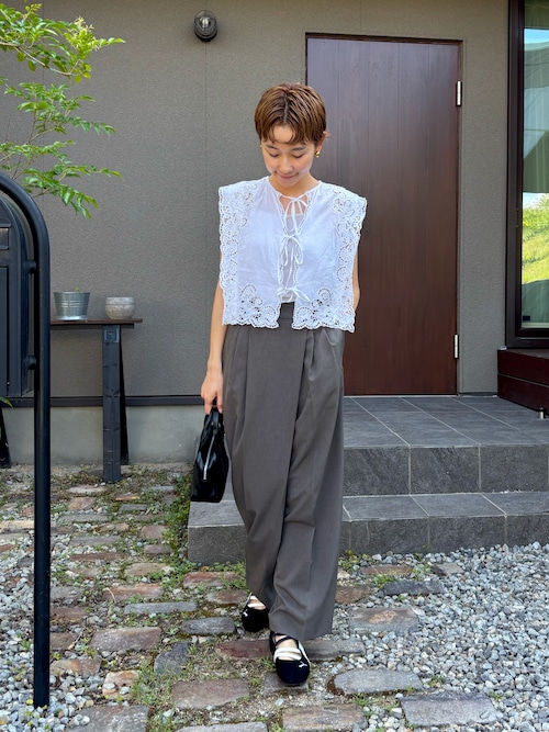 Cutwork Box Blouse（シャツ/ブラウス）｜anuke（アンヌーク）の