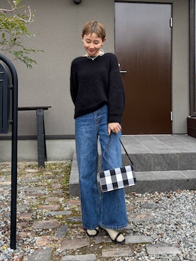 「CENE（セネ）のアイテム」を使った、mikkoさん（レディース・161cm）の冬コーディネート