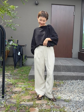 「アイテム（その他シューズ）」を使った、mikkoさん（レディース・161cm）の秋コーディネート