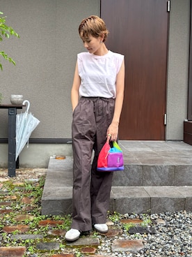 「アイテム（シューズ）」を使った、mikkoさん（レディース・161cm・30代）の夏コーディネート