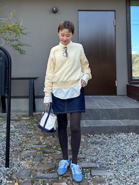 「NUEF （ヌエフ）のアイテム」を使った、mikkoさん（レディース・161cm）の春コーディネート