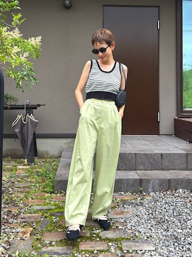 「NUEF （ヌエフ）のアイテム」を使った、mikkoさん（レディース・161cm）の夏コーディネート