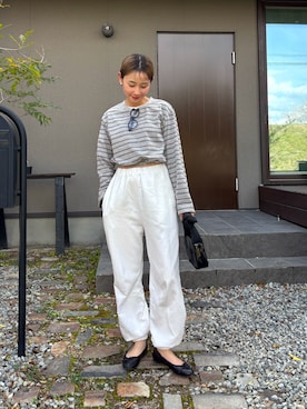 「NUEF （ヌエフ）のアイテム」を使った、mikkoさん（レディース・161cm）の春コーディネート