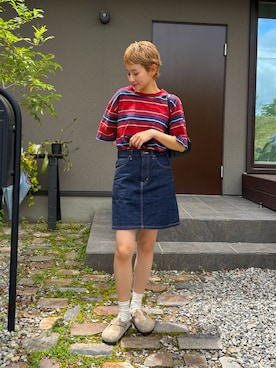 「Lee（リー）のアイテム」を使った、mikkoさん（レディース・161cm）の春コーディネート