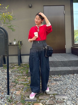 「TOGA（トーガ）のアイテム」を使った、mikkoさん（レディース・161cm）の春コーディネート