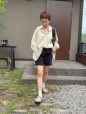 「アイテム（レッグウェア）」を使った、mikkoさん（レディース・161cm）の秋コーディネート