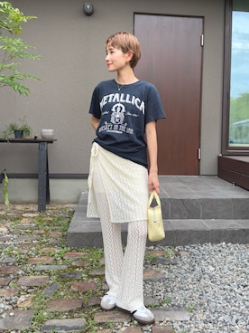 「アイテム（シューズ）」を使った、mikkoさん（レディース・161cm・30代）の夏コーディネート
