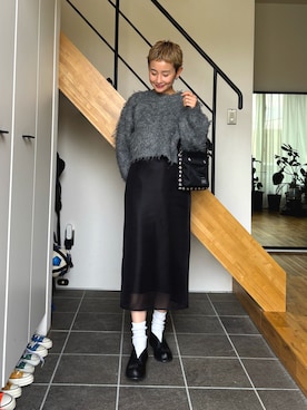 「アイテム（パンプス）」を使った、mikkoさん（レディース・161cm）の冬コーディネート