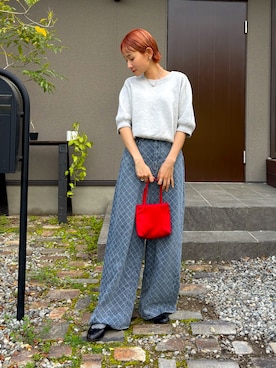 「アイテム（イヤリング）」を使った、mikkoさん（レディース・161cm）の春コーディネート