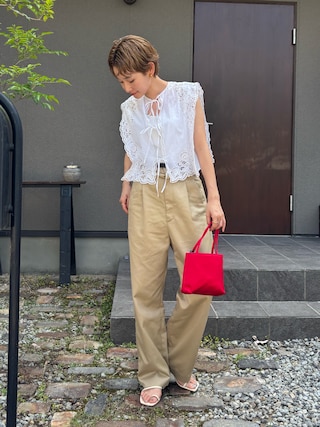 ❲専用❳　美品　6(ROKU)　コットン チノ パンツ ブラック BEAUTY&YOUTH UNITED ARROWS｜<6(ROKU)>コットン チノ パンツ