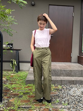 「アイテム（バッグ）」を使った、mikkoさん（レディース・161cm・30代）の秋コーディネート