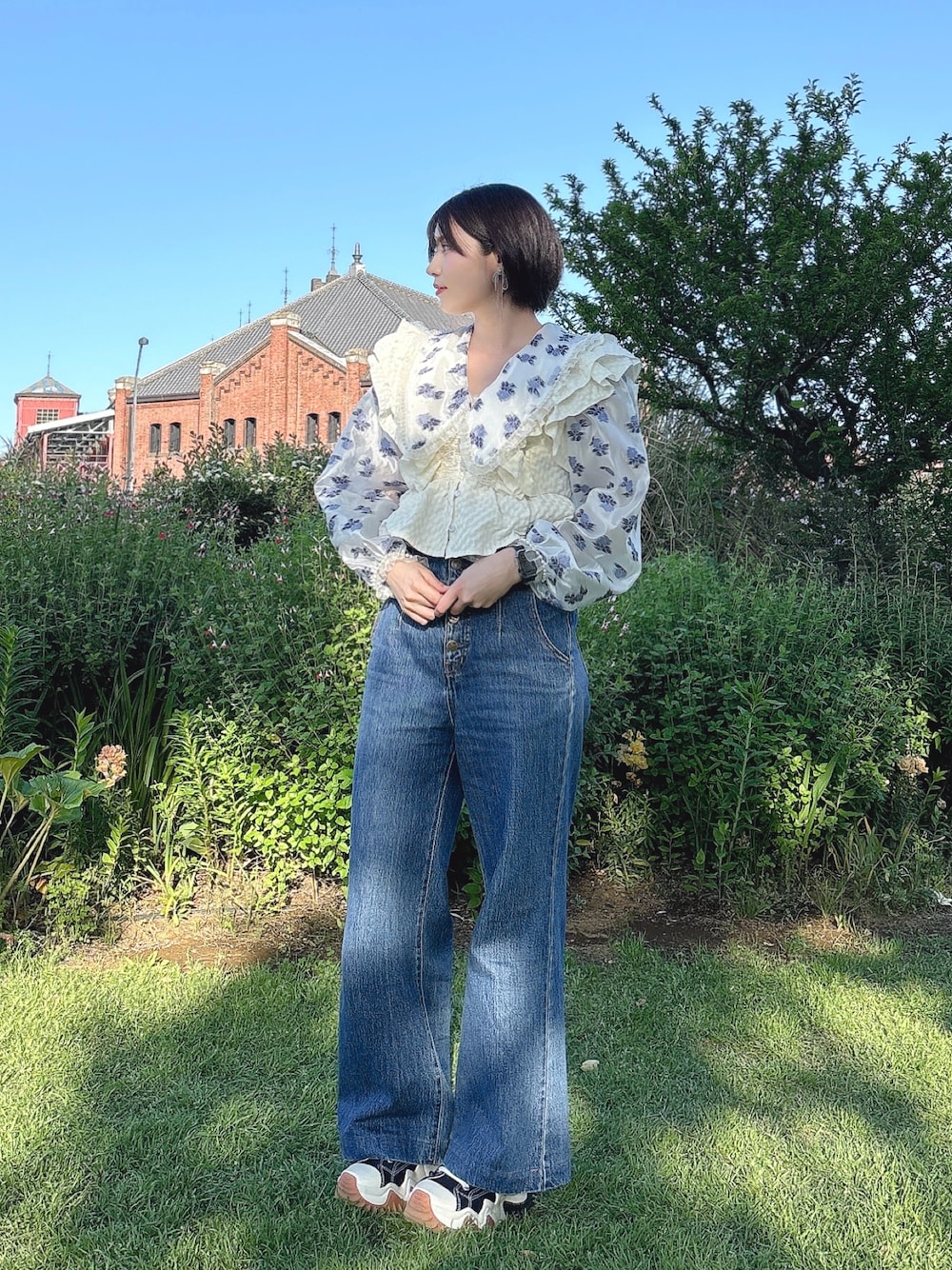 frill girly blouse